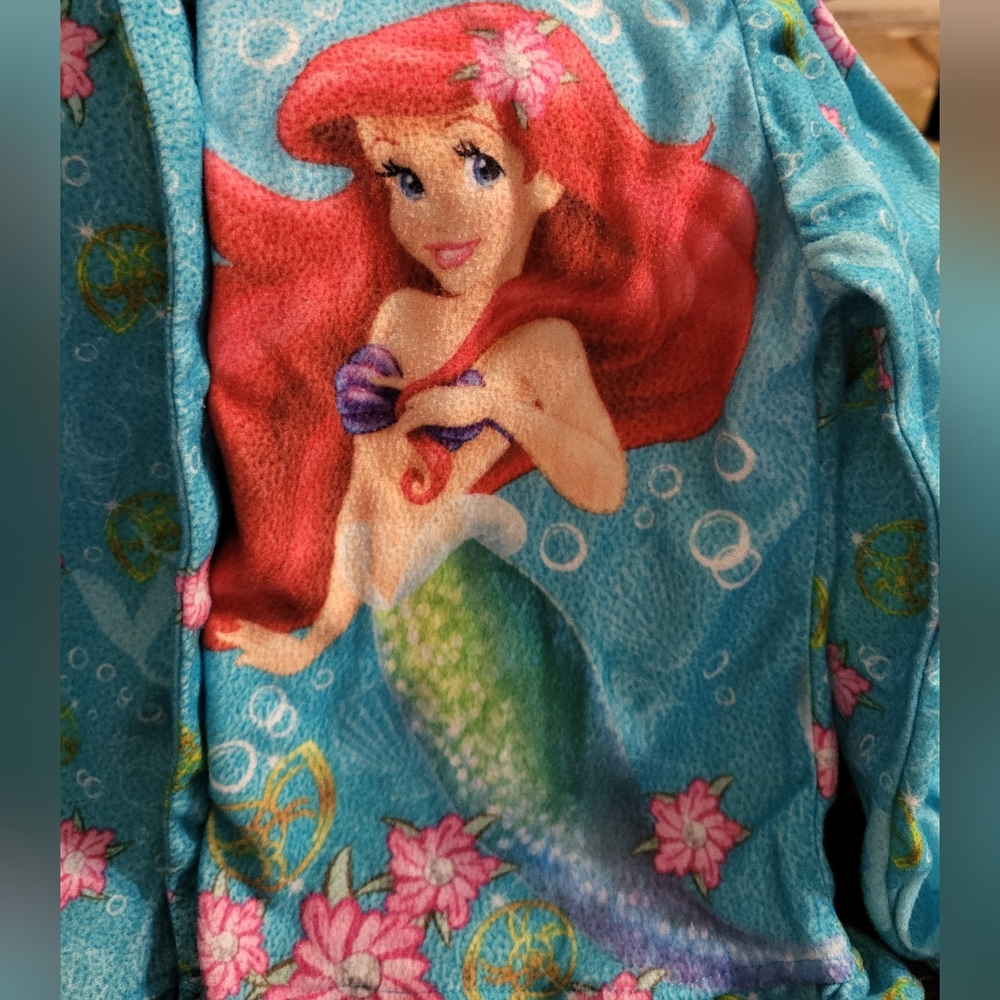 Little Mermaid Disney Vintage Girls Pajamas, 4T RARE 2013 - Picture 5 of 8